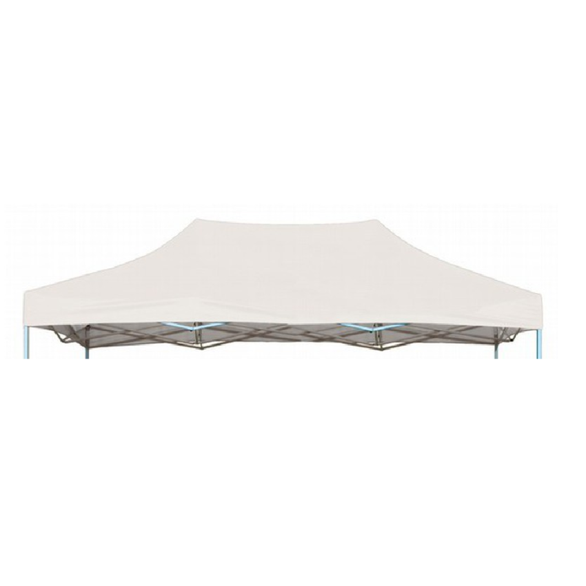 Gazebo Tent Top Cover Camping Beach Sunshade Shelter - White / 3x6M