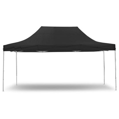 Portable Water-Resistant Gazebo 3x4.5 M - Black / Without Sidewalls