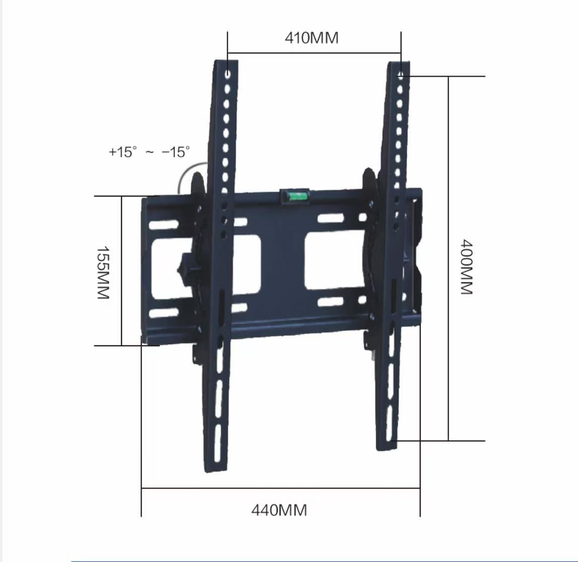 Fixed Tv Wall Mount with a moving Arms up and down 26-55 inch - Black