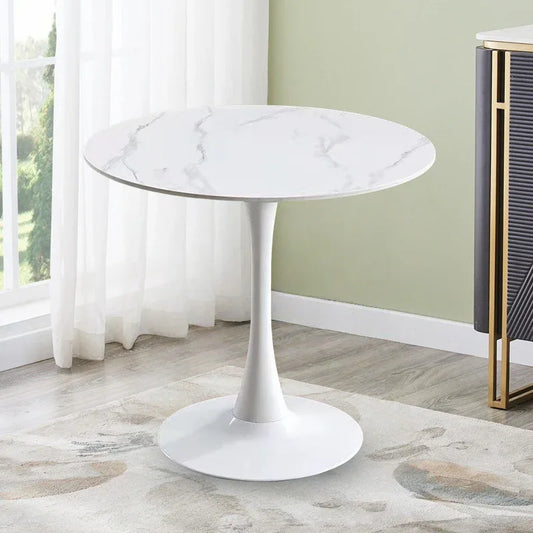 Celeste White Round Cafe Table - Mekamart Australia