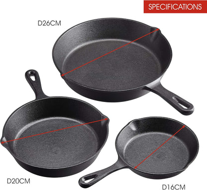Cookware Sets Frying Cast Iron Pans Cast Iron Dish 16/20/26cm