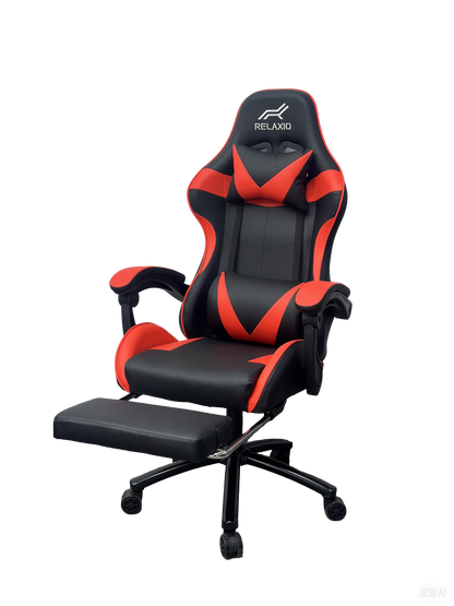 Gaming Chair With Headrest and Foot Rest - Blue