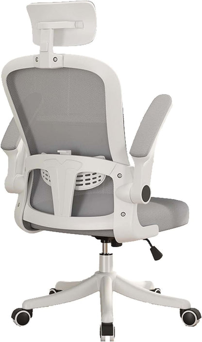 Office Chair Swivel Ergonomic Office Chair With Back Support - White