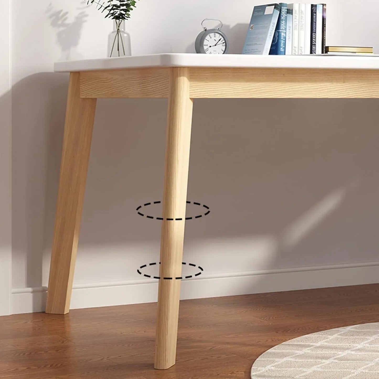 Computer Desk Study Desk 120 CM White - Mekamart Australia