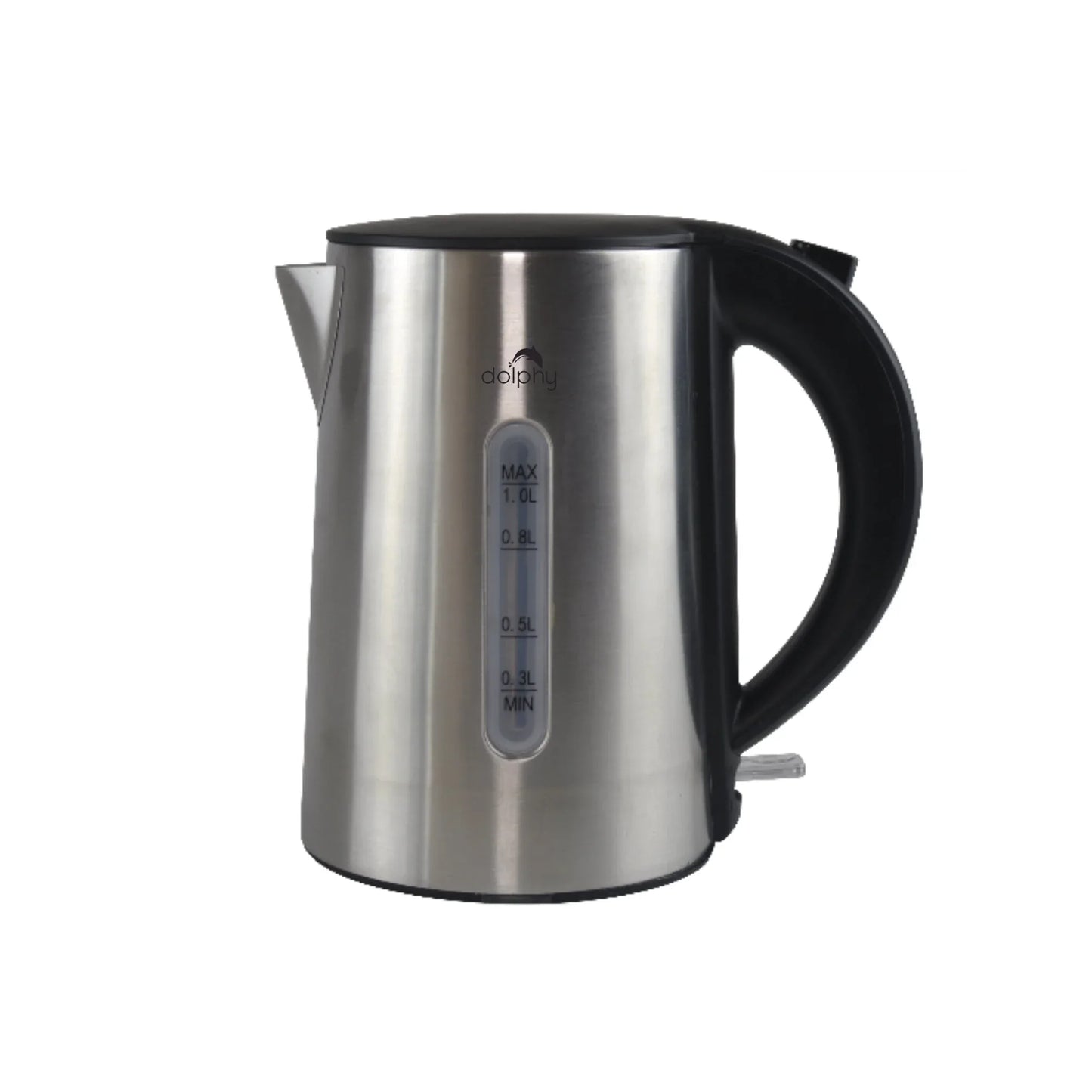 1.0L Brushed Silver Stainless Steel Kettle - Mekamart Australia