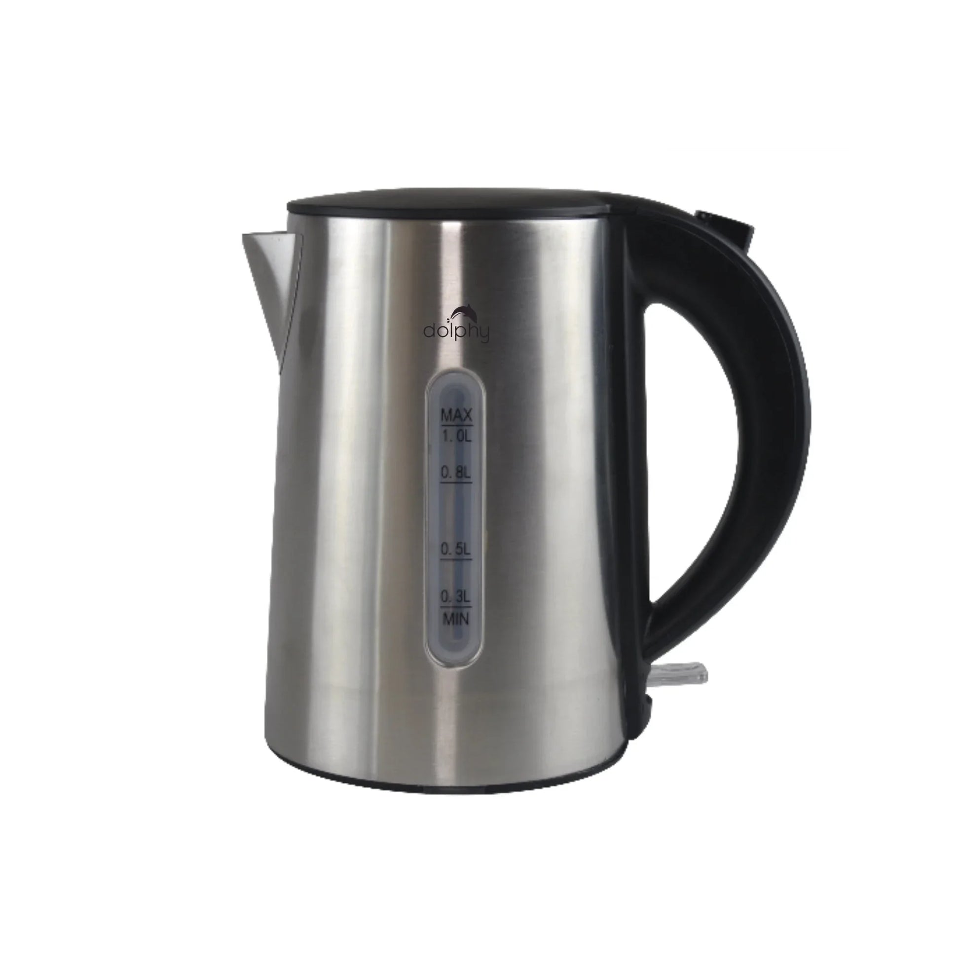 1.0L Brushed Silver Stainless Steel Kettle - Mekamart Australia