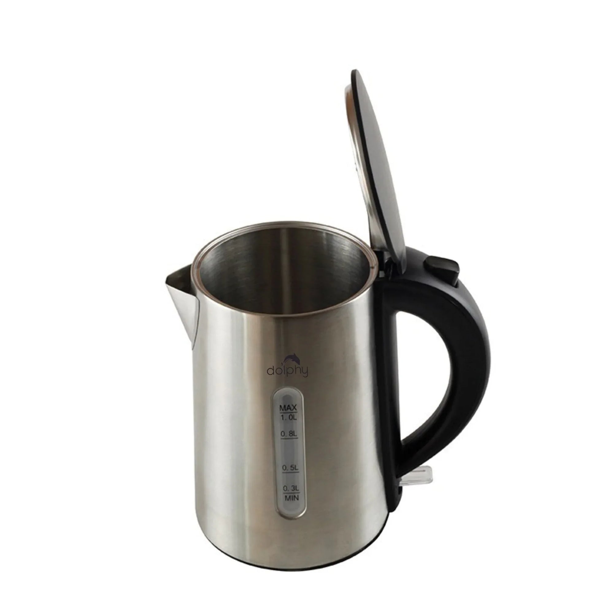 1.0L Brushed Silver Stainless Steel Kettle - Mekamart Australia
