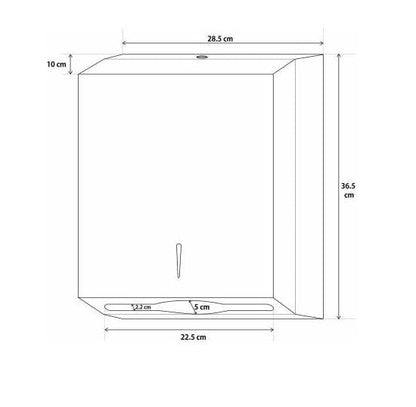 Stainless Steel Slimline Paper Towel Dispenser