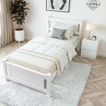 Artiss King Single Bed Frame and Bedside Table - Mekamart Australia