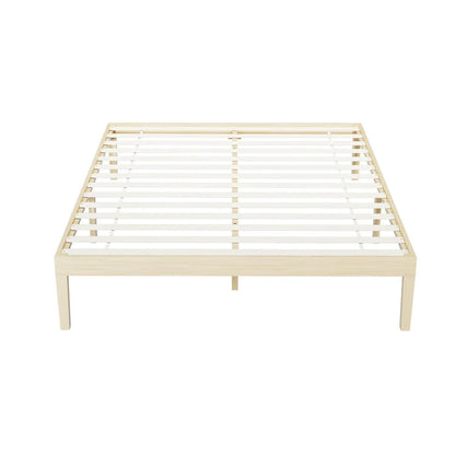 Artiss Bed Frame Double Size Wooden Base Mattress Platform Timber Pine BRUNO - Mekamart Australia
