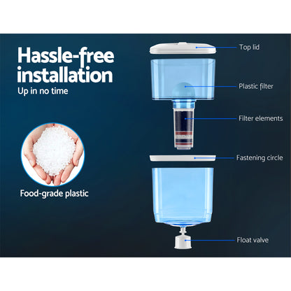 Devanti Water Cooler Dispenser 22L Filter Bottle