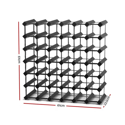 Artiss Wine Rack 42 Bottle Black - Mekamart Australia