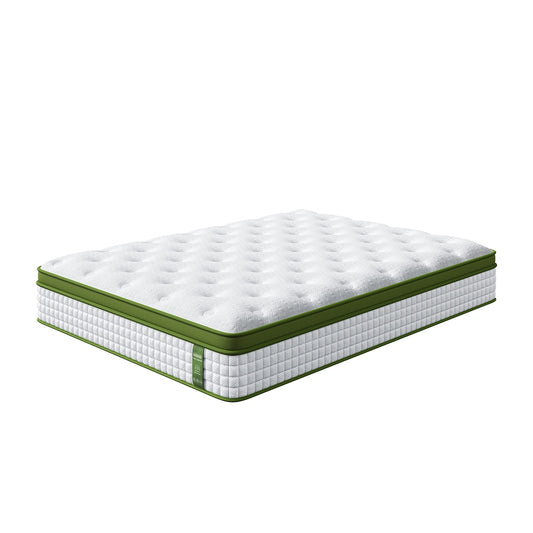 BedStory Queen 30cm Hybrid Mattress Cooling Gel Memory Foam 5 Zone Pocket Spring Bed Temperature Regulating
