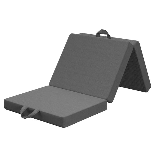 BedStory Folding Mattress Small King Single Trifold Mattress Firm Support Foam Washable Cover 10cm - Mekamart Australia