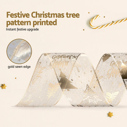 Jingle Jollys Christmas Tree Decoration Set Ribbon Baubles Ornaments Party 34pcs